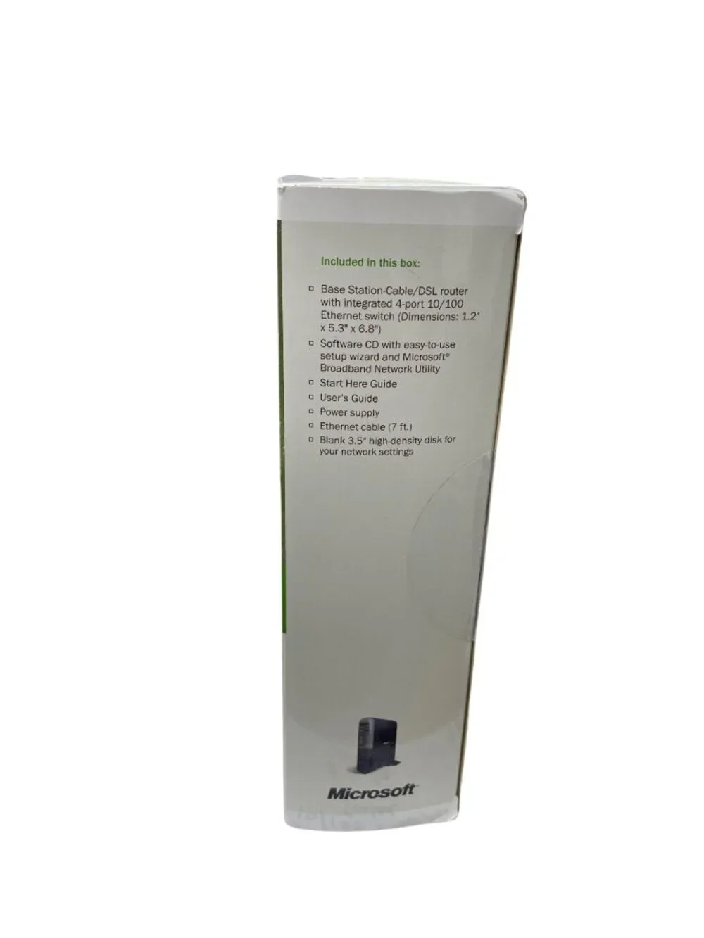 Microsoft MN100 wired base station router 10/100 ethernet vtg sealed SKU 10-800